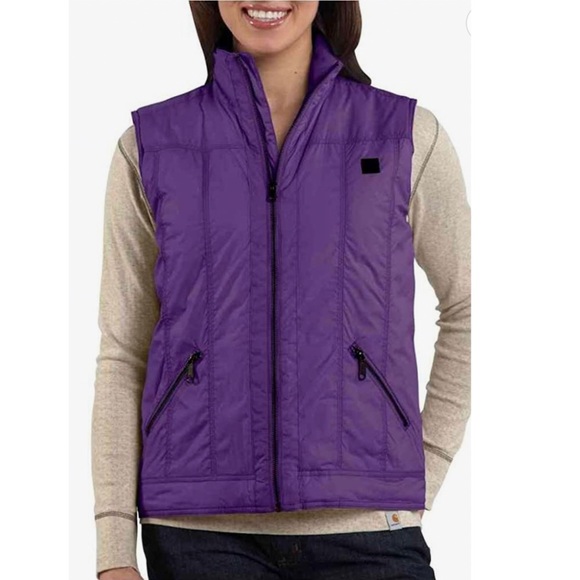 Carhartt Jackets & Coats Carhartt Skyline Purple Puffer Vest Zip Up M Poshmark